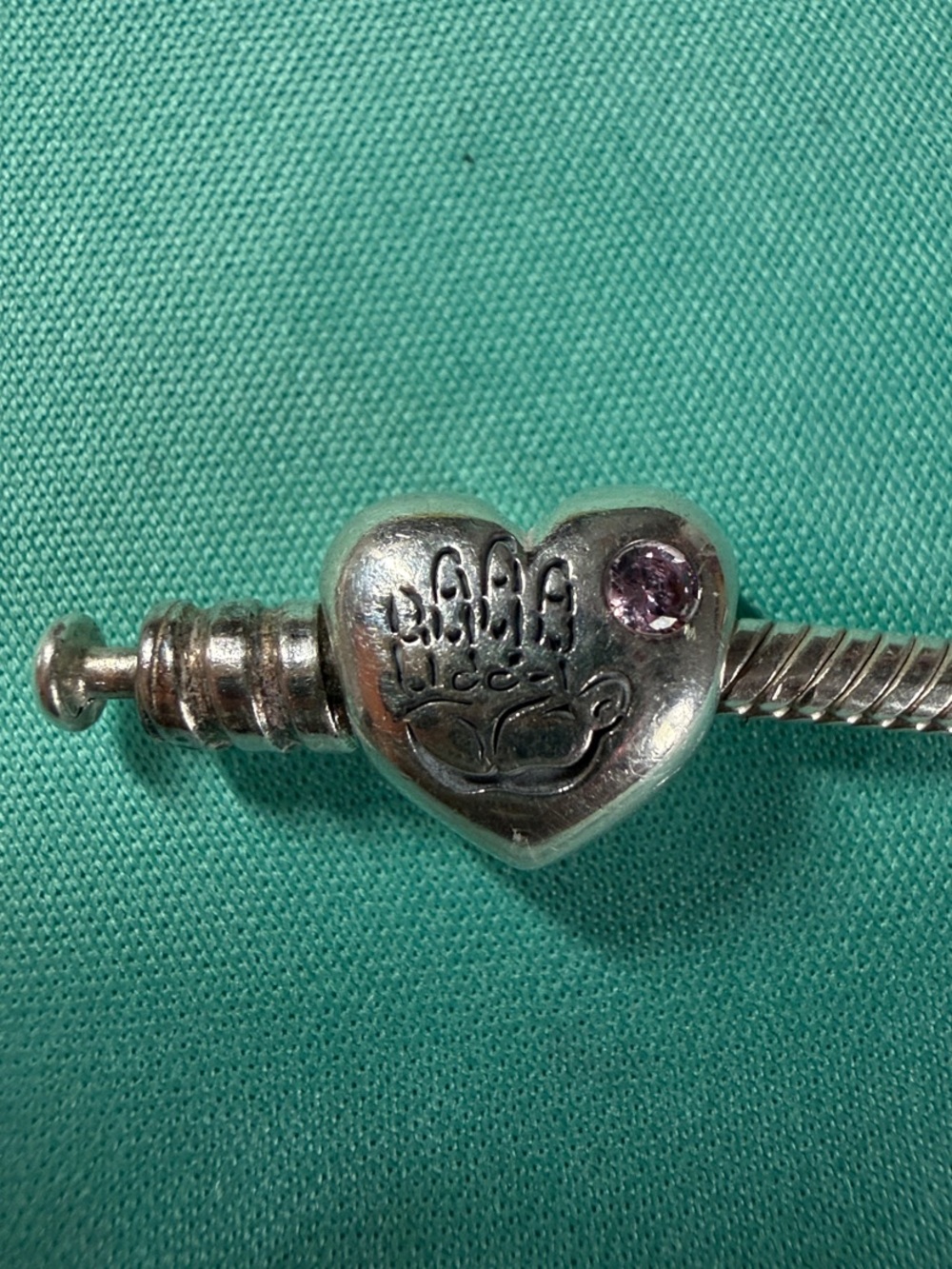 Pandora Its A Girl Charm Pink CZ Genuine ALE925 charm
